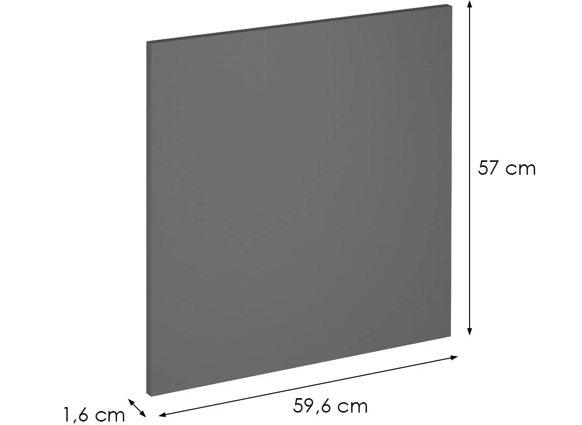 Langen d60fzn kuhinjska fronta 59,6x1,6x57 cm siva