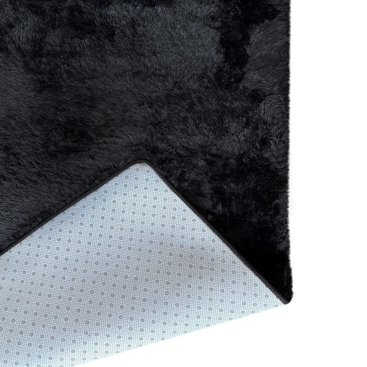 Tepih Shaggy Oslo 80x150cm crni