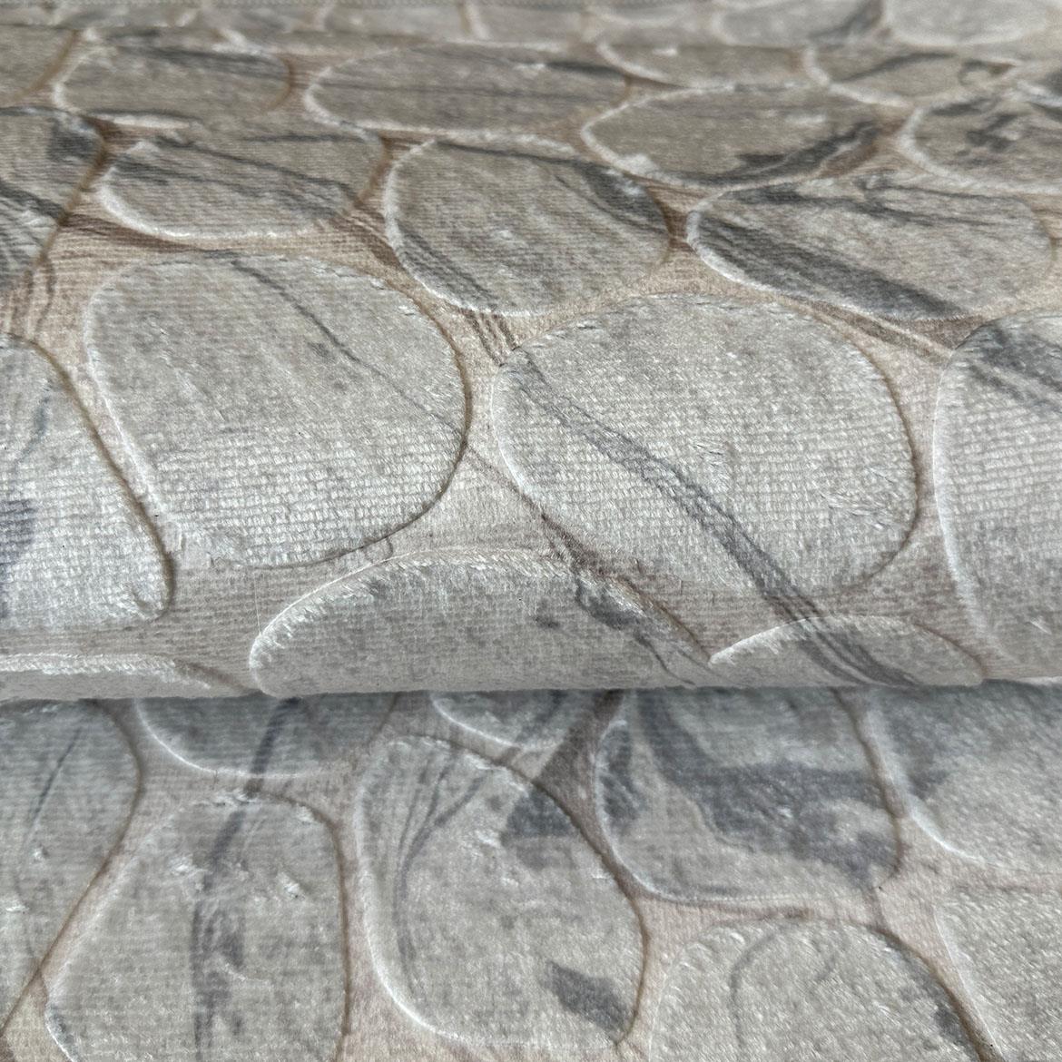 Tepih Peri Stone 80x280cm srebrni