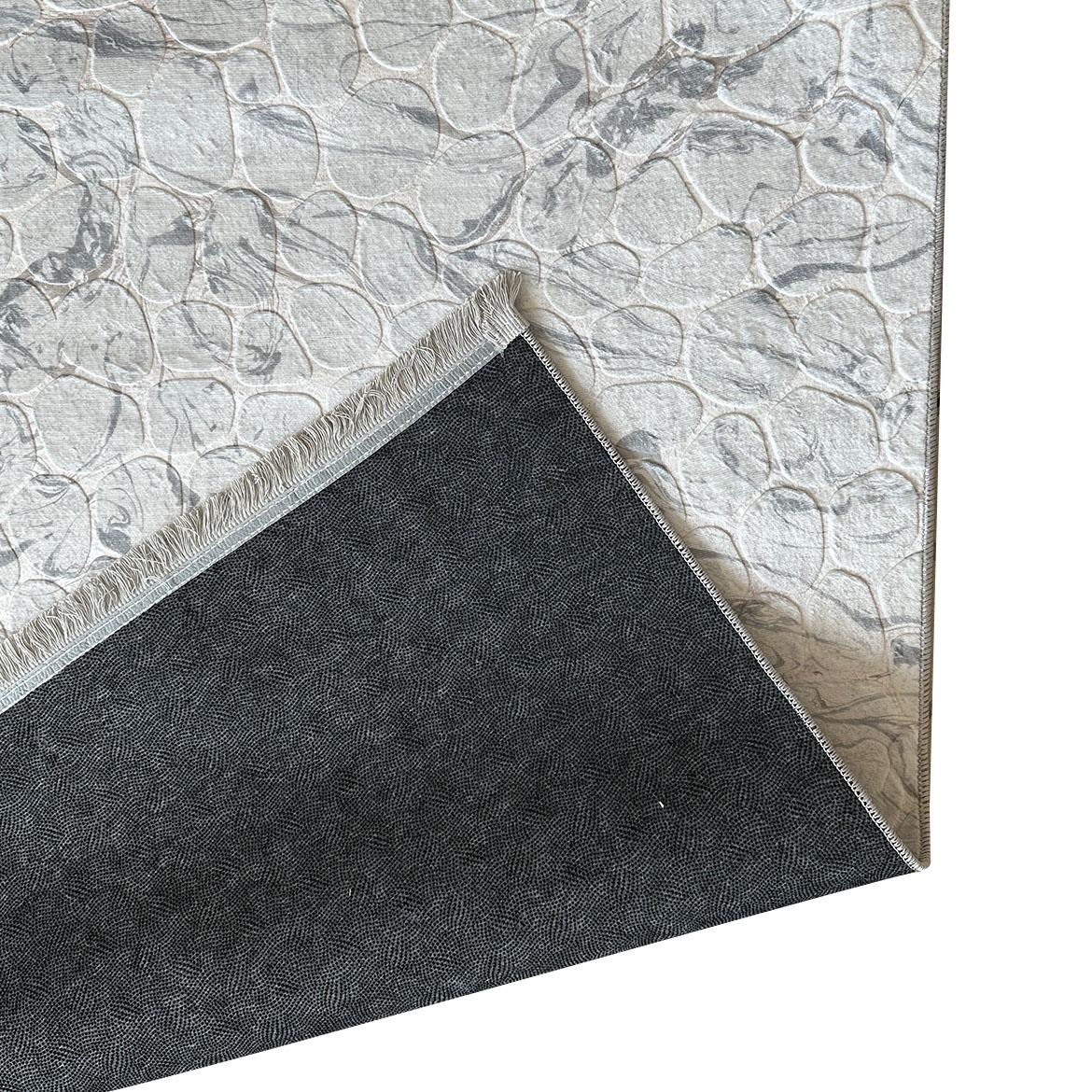 Tepih Peri Stone 160x220cm srebrni