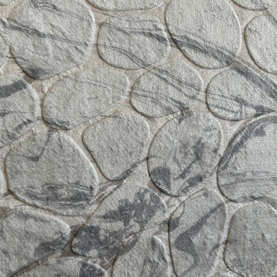 Tepih Peri Stone 160x220cm srebrni