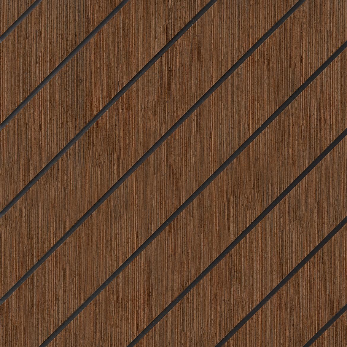 Panel quadro Diagonal wenge 40x40 cm MDF