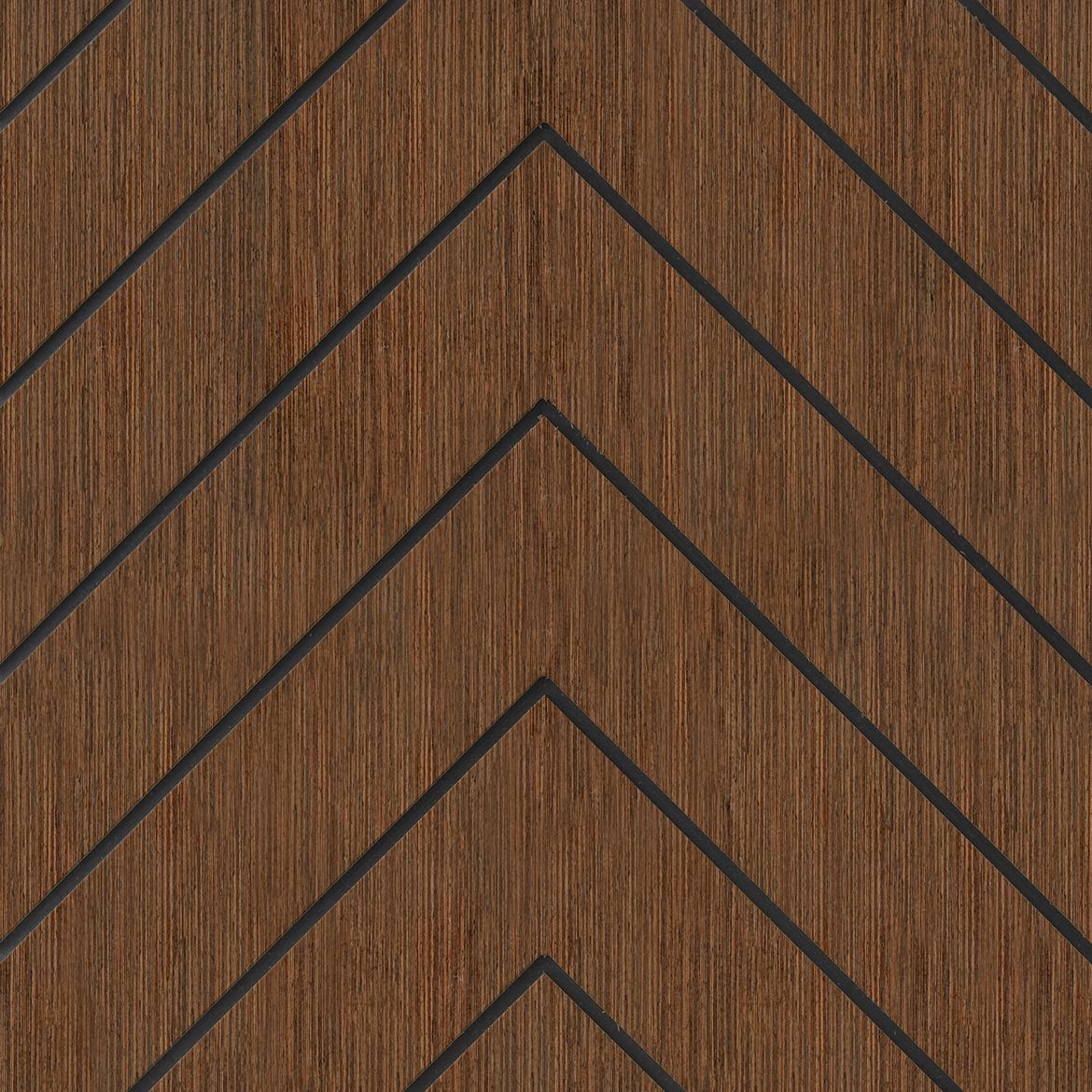 Panel qudro Abeto wenge 40x40 cm MDF