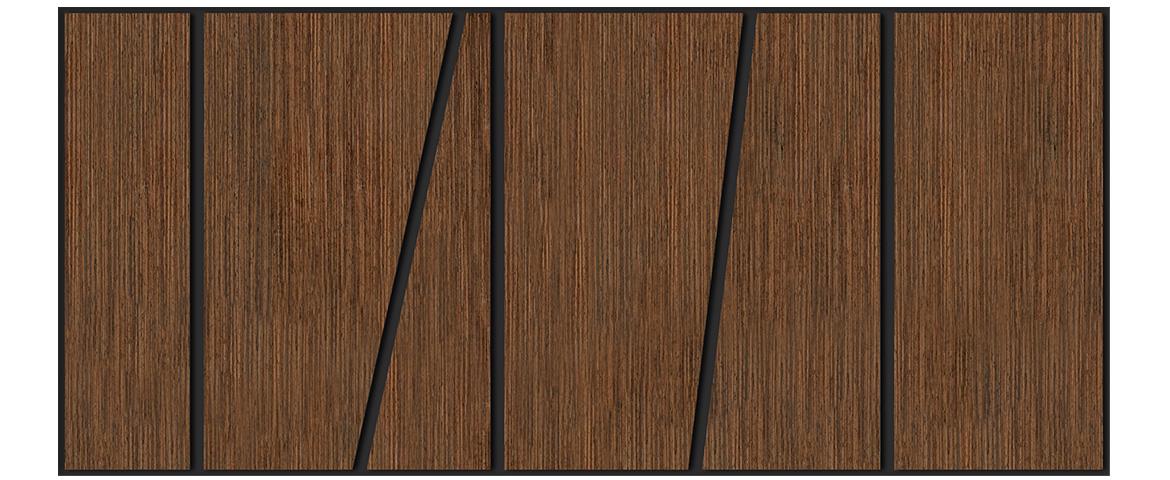 Panel slant wenge 65x29 cm MDF