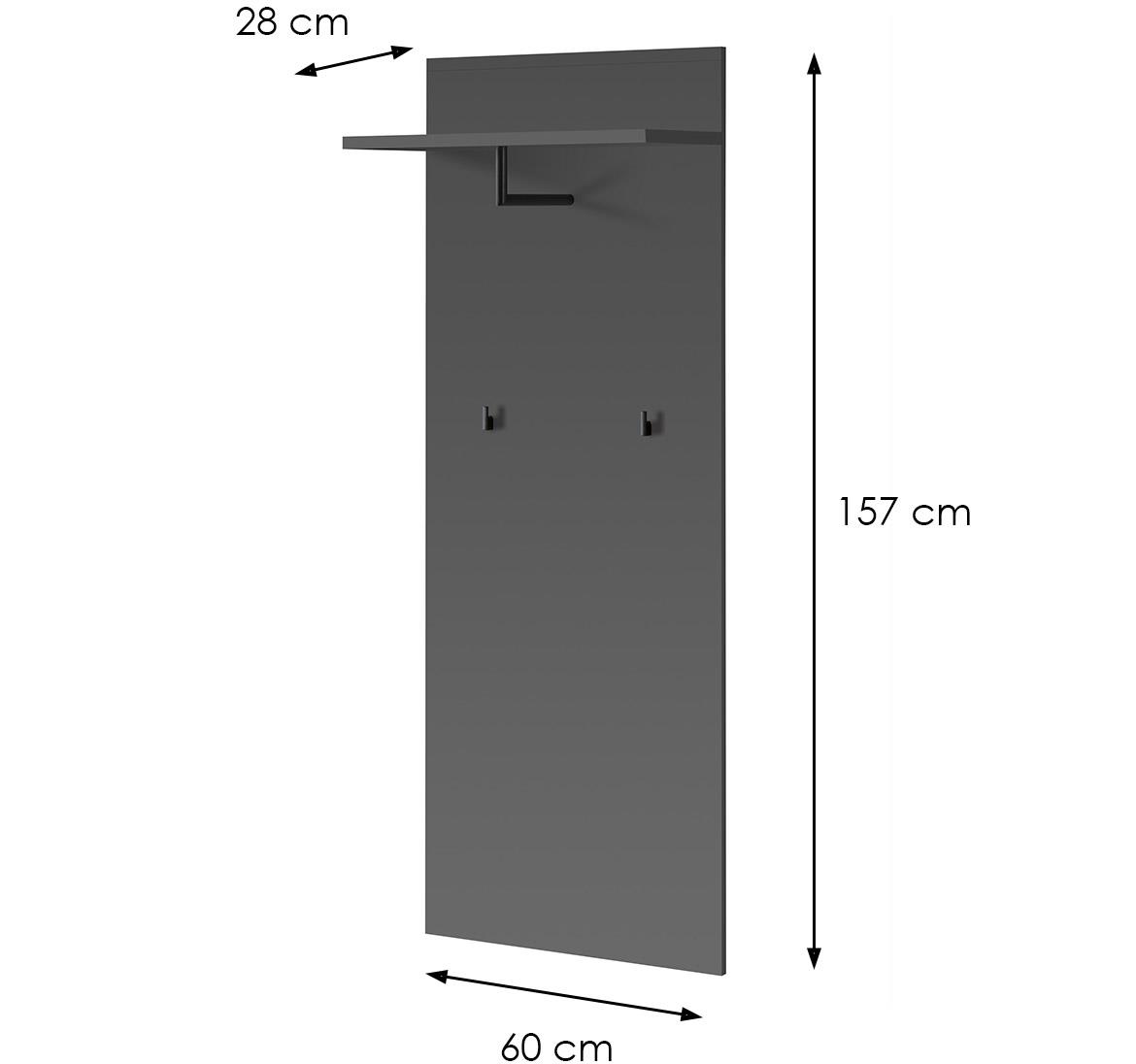 Marco Typ D civiluk 60x28x157 cm crni