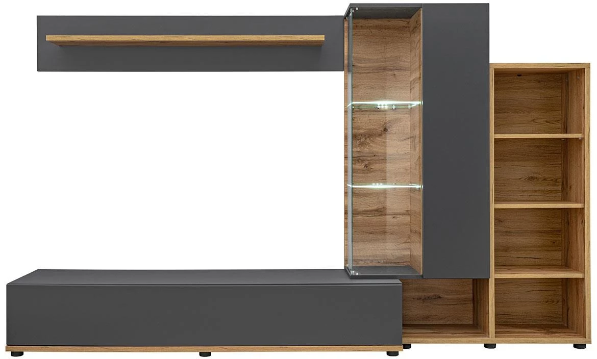 Silk 2 145x40x240 cm hrast wotan/antracit