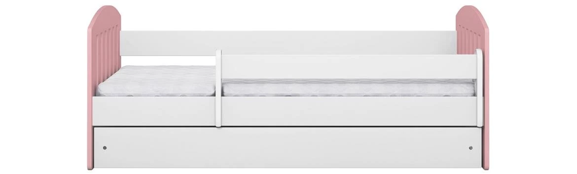 Classic decji krevet sa podnicom 90x188x65 cm belo/roze