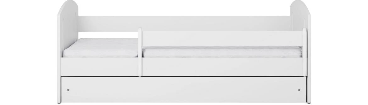 Classic decji krevet sa podnicom 90x164x65 cm beli