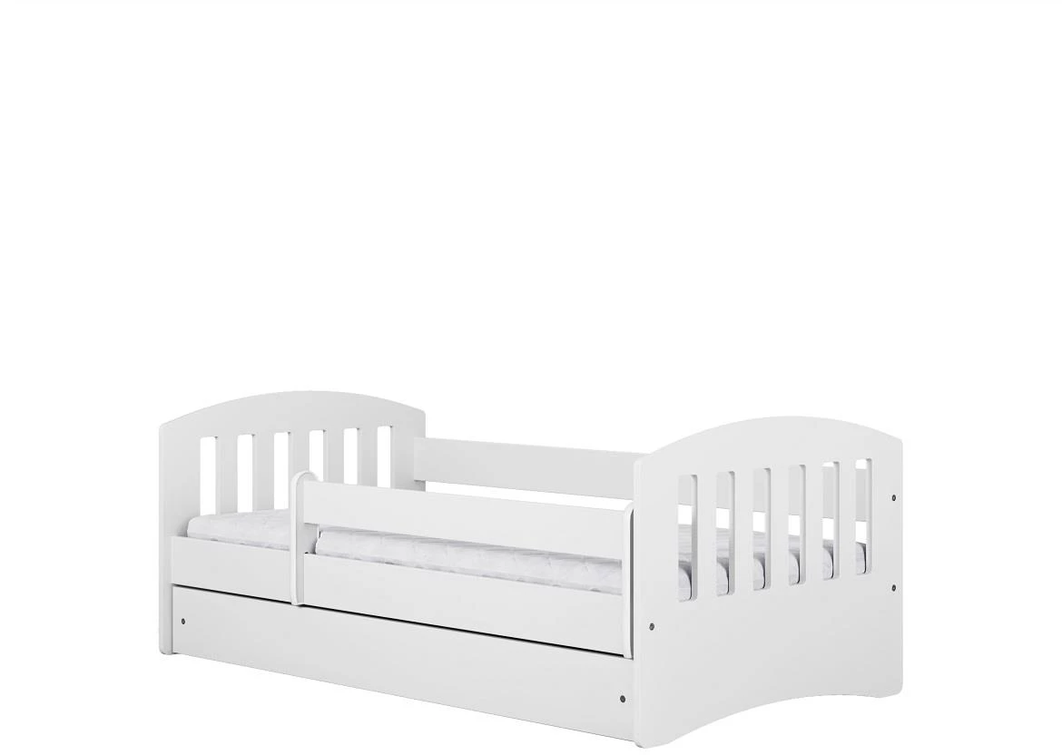 Classic decji krevet sa podnicom 90x164x65 cm beli