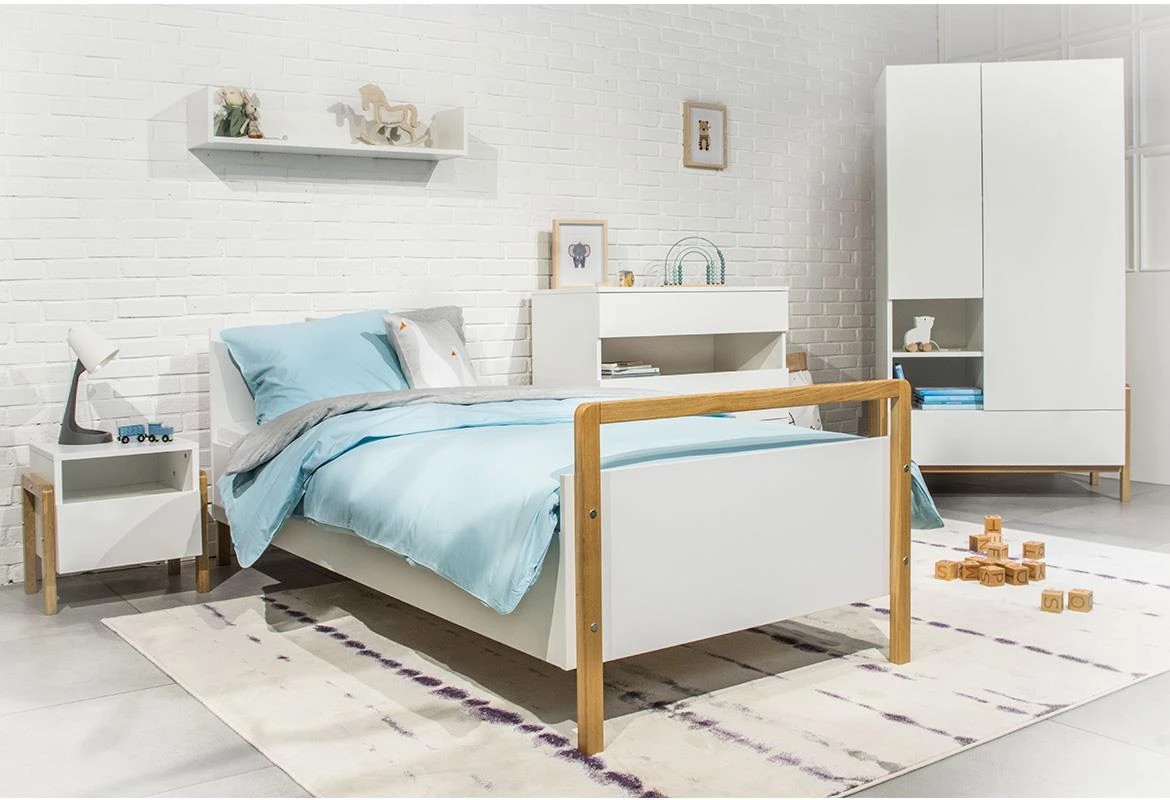 Victor decji krevet sa podnicom 84x190x91 cm beli/natur