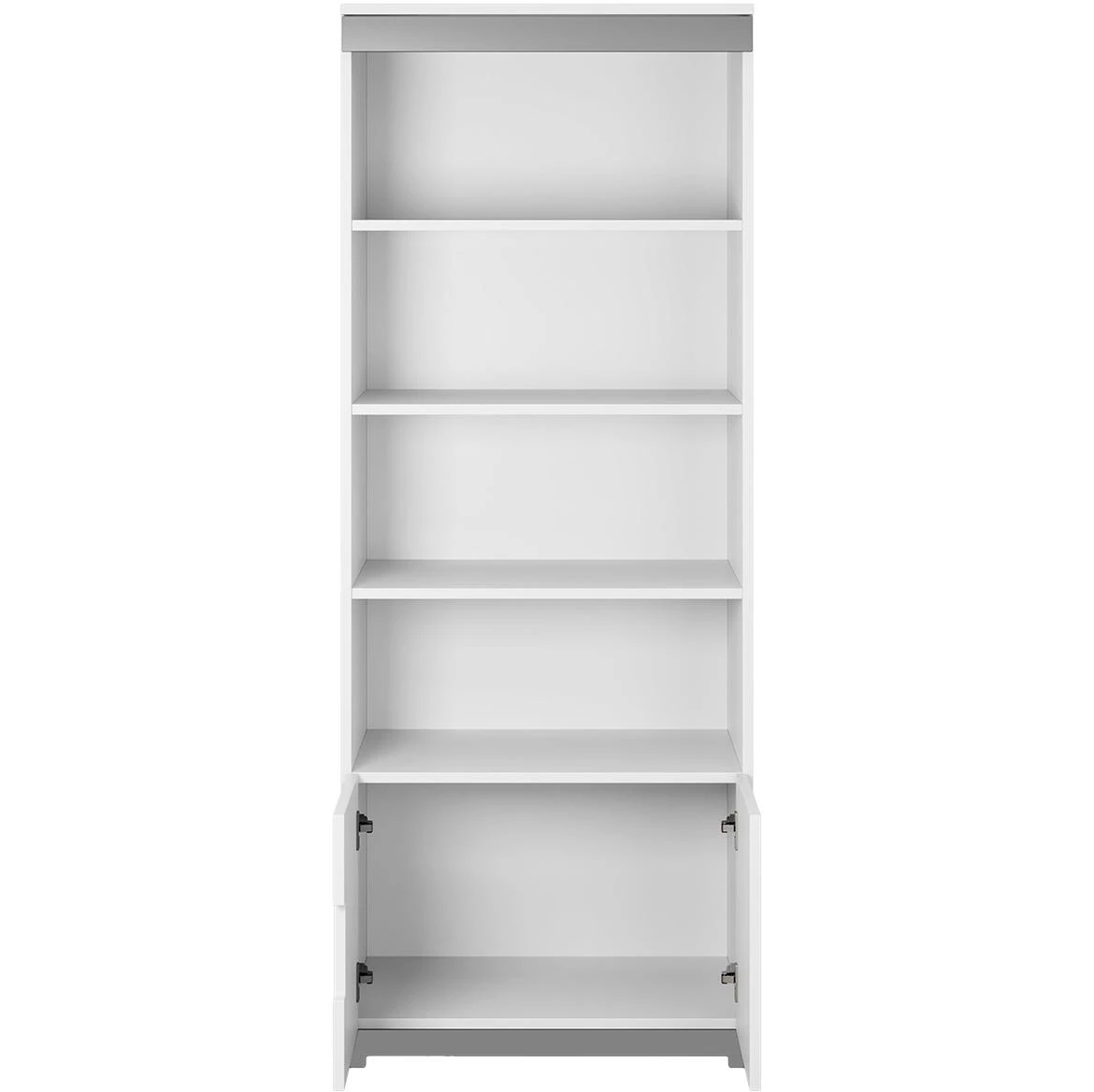 Tomi polica 2 vrata+4 otvora 70x44x180 cm bela