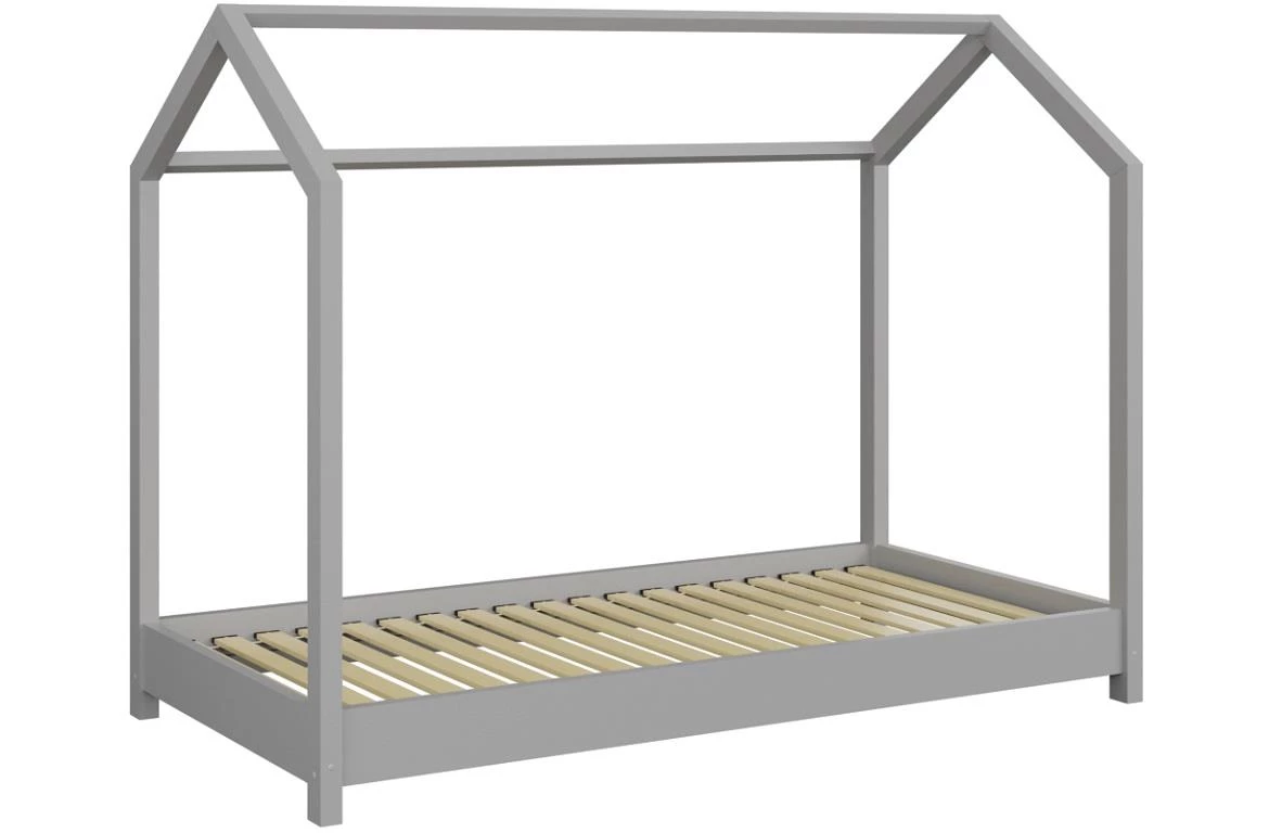 Bella decji krevet sa podnicom 98,5x208x149,2 cm sivi