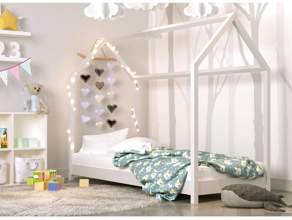 Bella decji krevet sa podnicom 88,5x188x145 cm beli