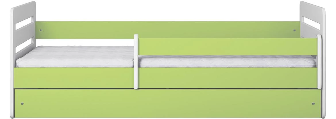 Tomi decji krevet sa podnicom 90x164x65 cm belo/zeleni