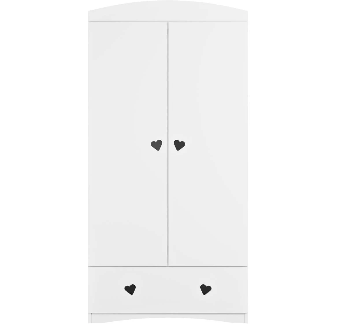 Julia ormar 2 vrata+1 fioka 90x52x188,2 cm beli