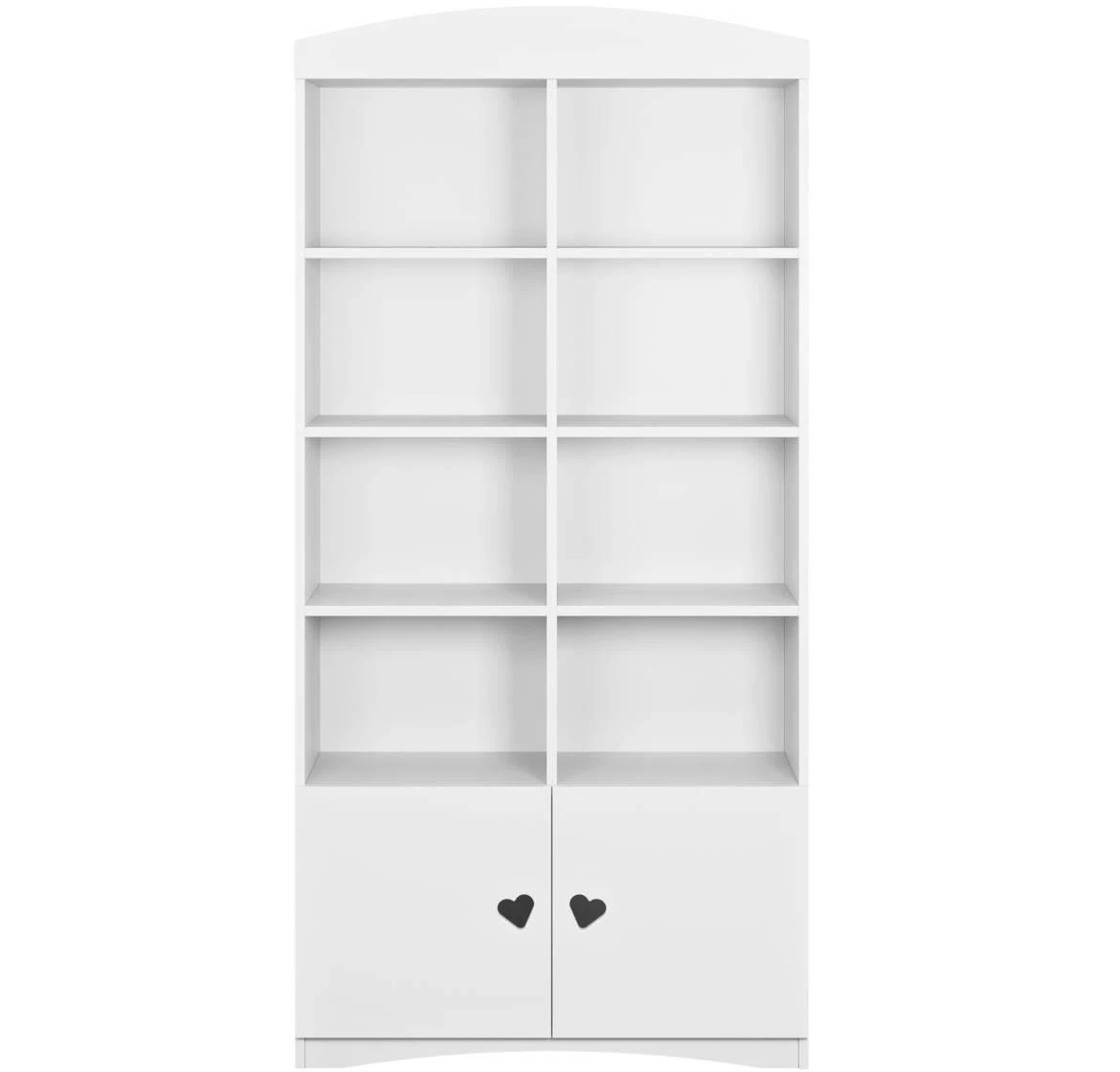 Julia polica 2 vrata+8 otvora 90x36x188,2 cm bela