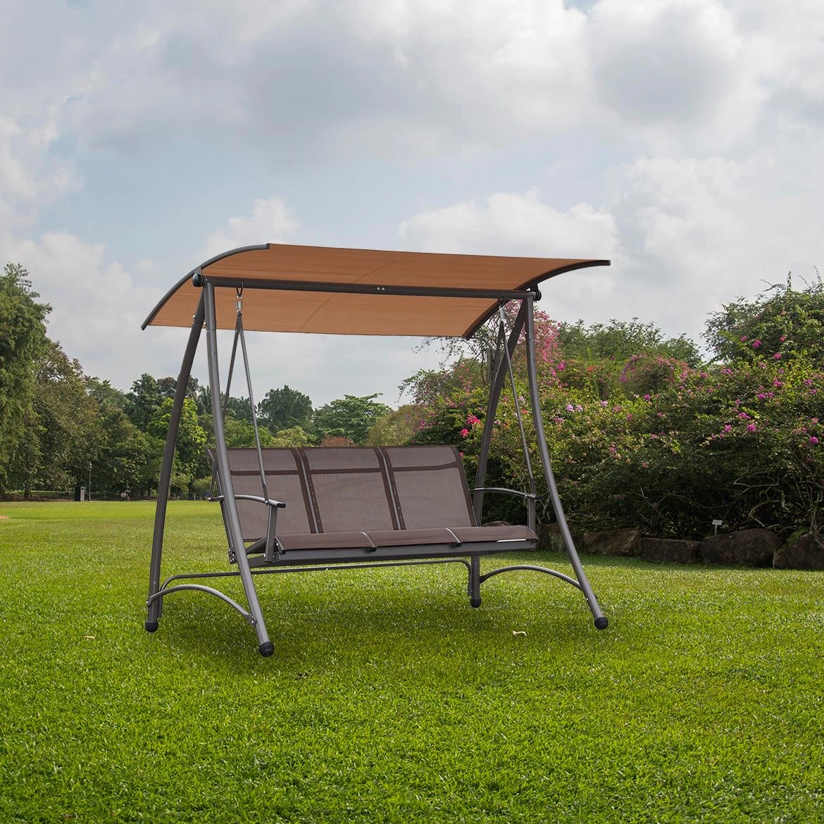 Braon baštenska ljuljaška 167x120x193 cm