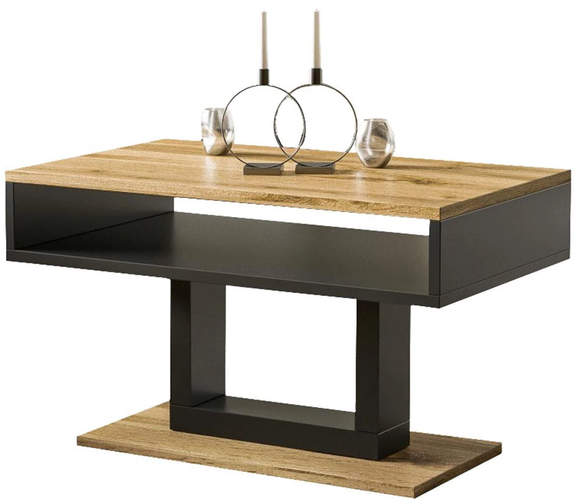 Tilo klub sto 1 polica 100x65x58 cm natur (wotan hrast)