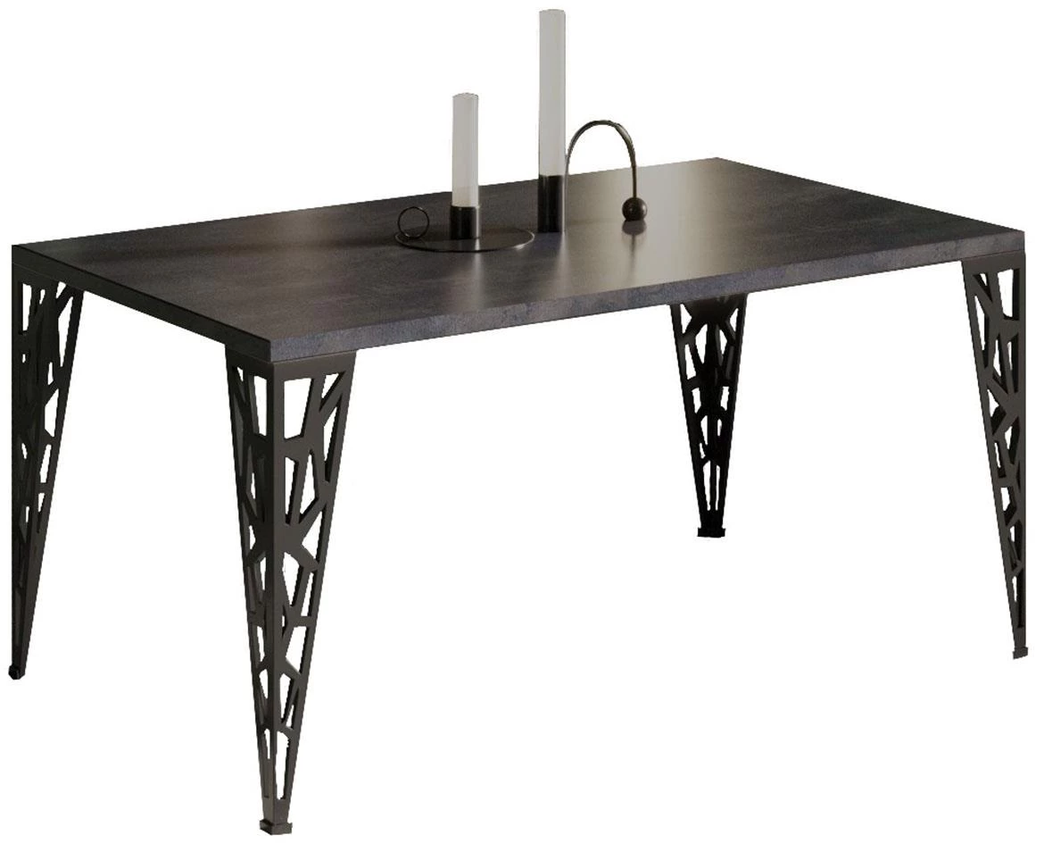 Monza klub sto 100x60x51 cm tamno sivi