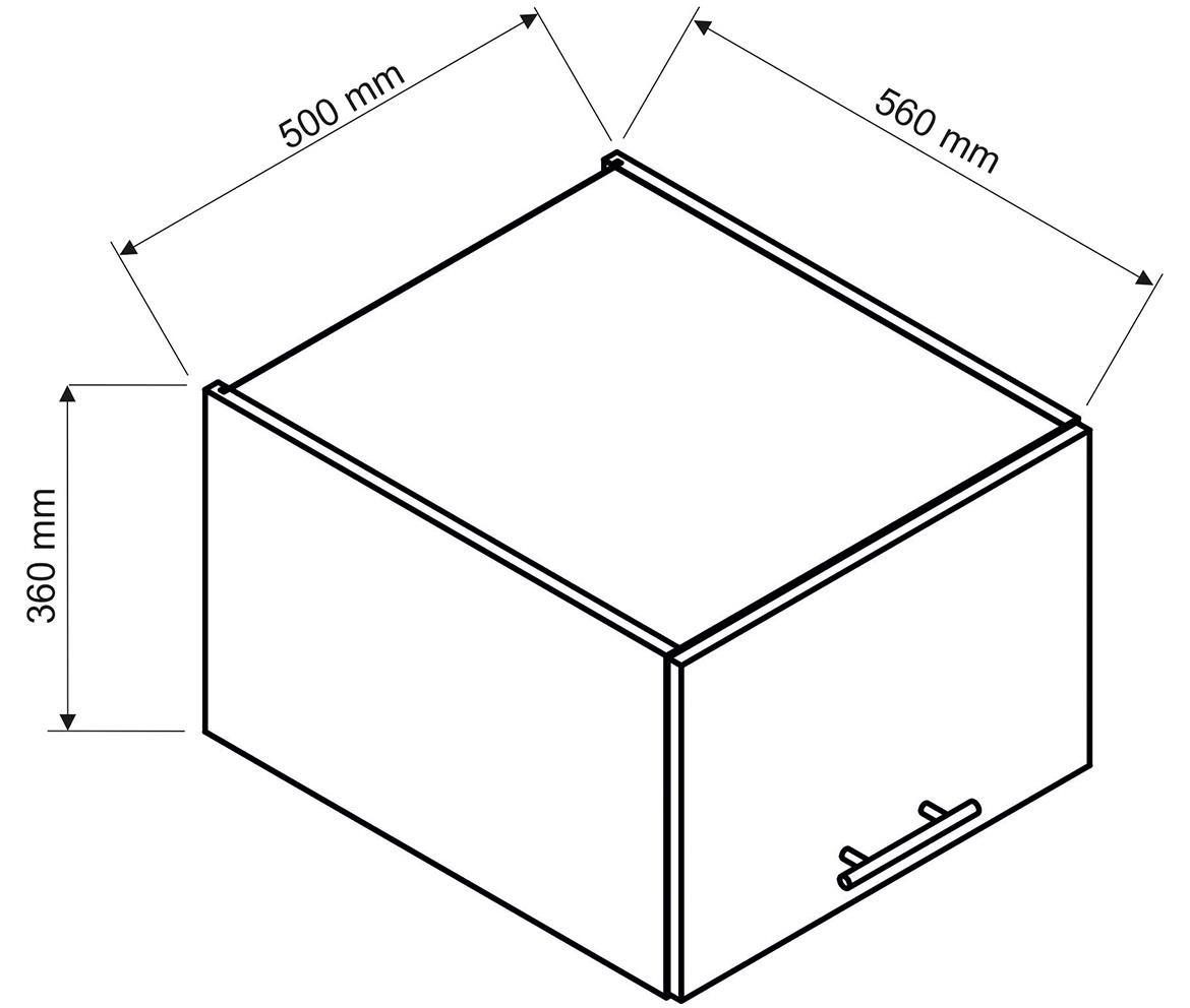 Max W50okgr/560 kuhinjski element  50x56x36 cm beli