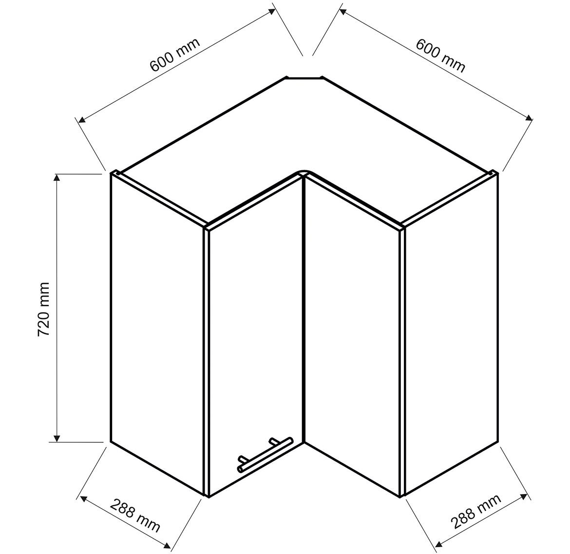 Emily Wrn Pl kuhinjski element 60x60x72 cm beli