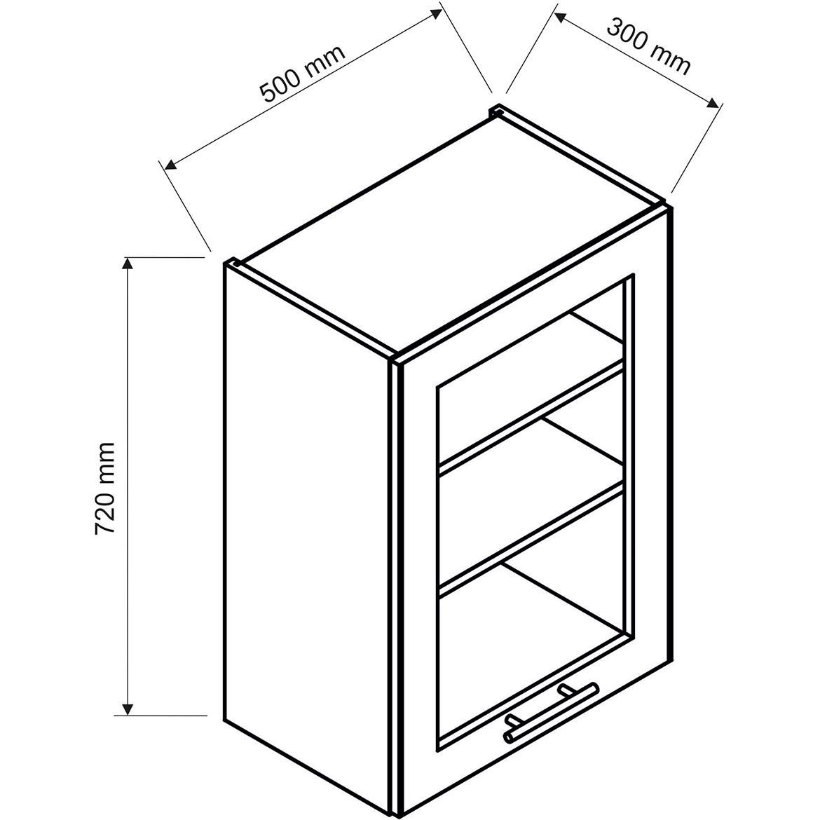 Emily Ws50 Pl kuhinjski element 50x30x72 cm  zeleni