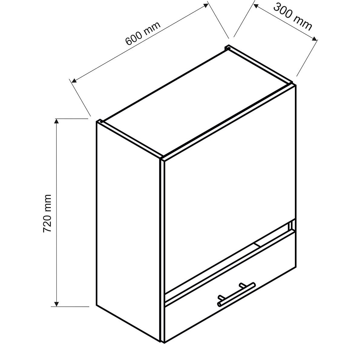 Emily Ws60 Pl  kuhinjski element  60x30x72 cm zeleni