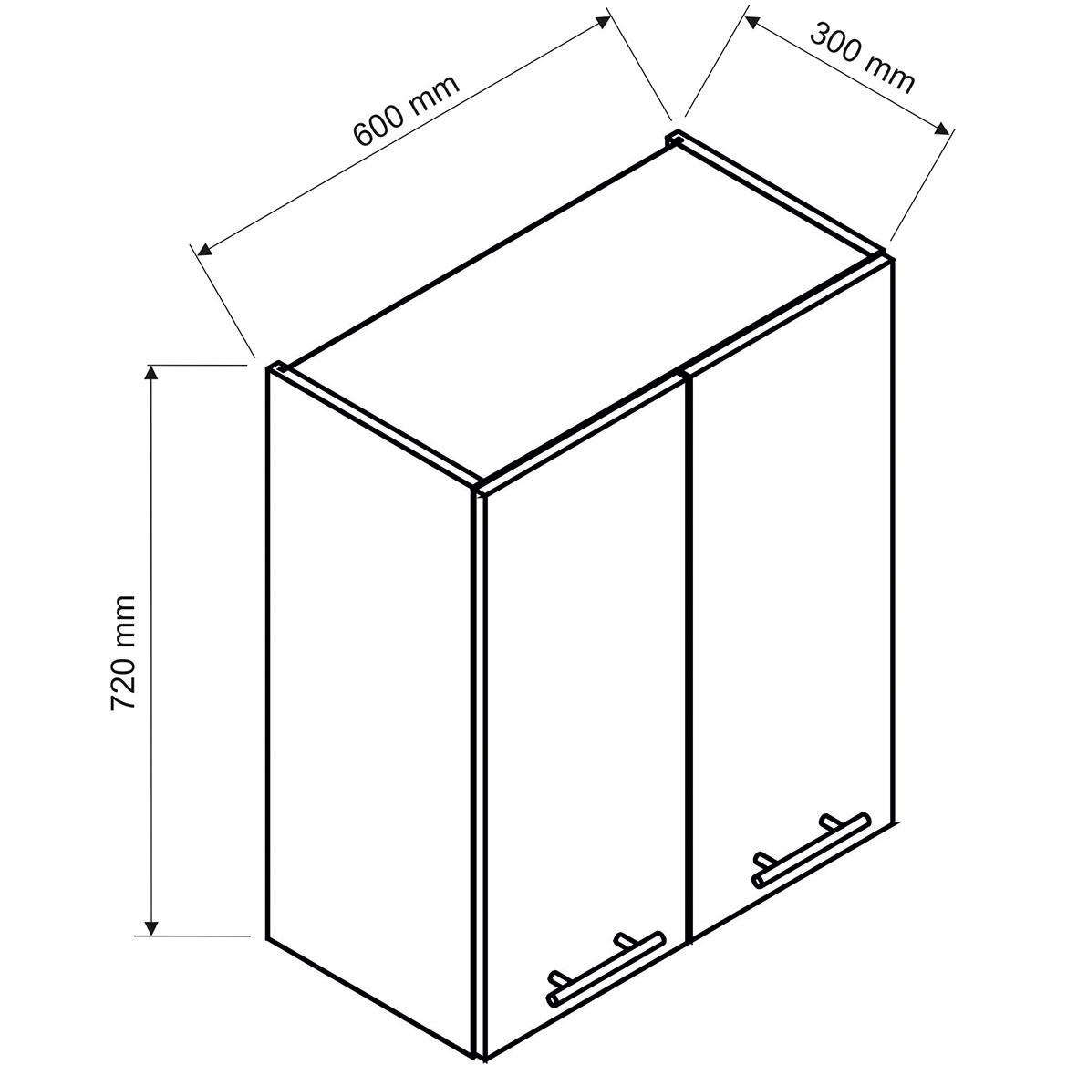 Max W60 kuhinjski element 60x30x72 cm zeleni