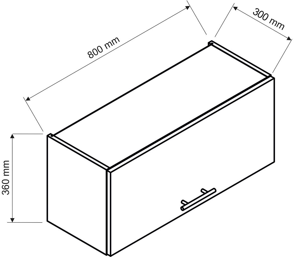 Max W80okgr kuhinjski element  80x30x36 cm sivi