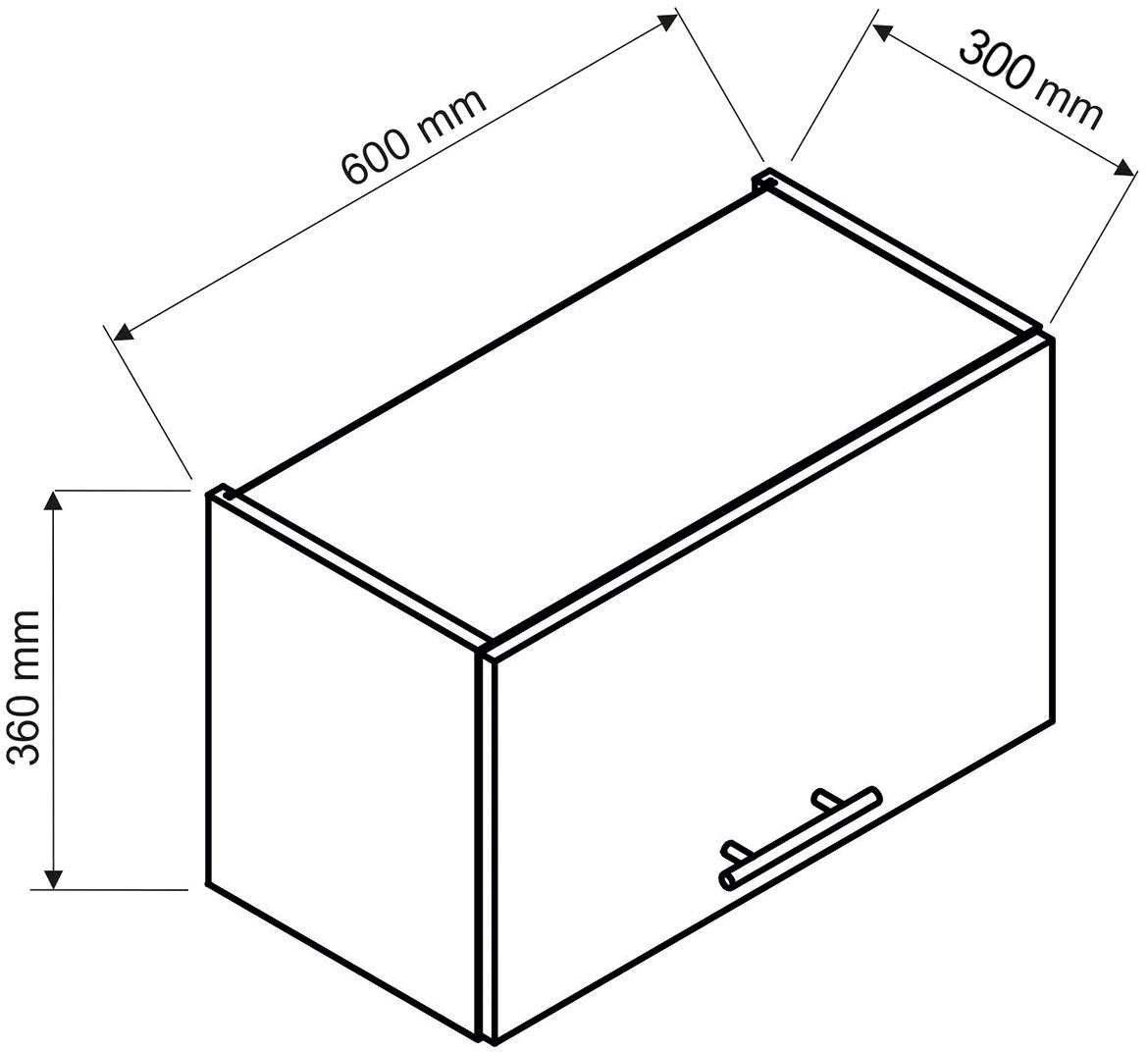 Max W60okgr kuhinjski element  60x30x36 cm sivi