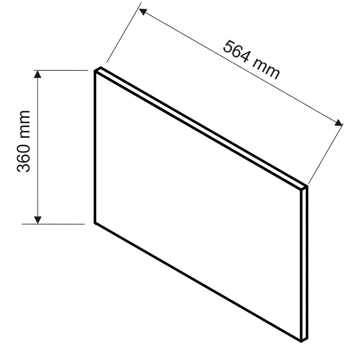 Max 360x564 bocna strana 56,4x1,9x36 cm plava