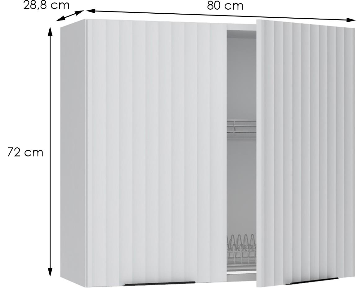 Vera W80SU ALU kuhinjski element 80x28,8x72 cm beli