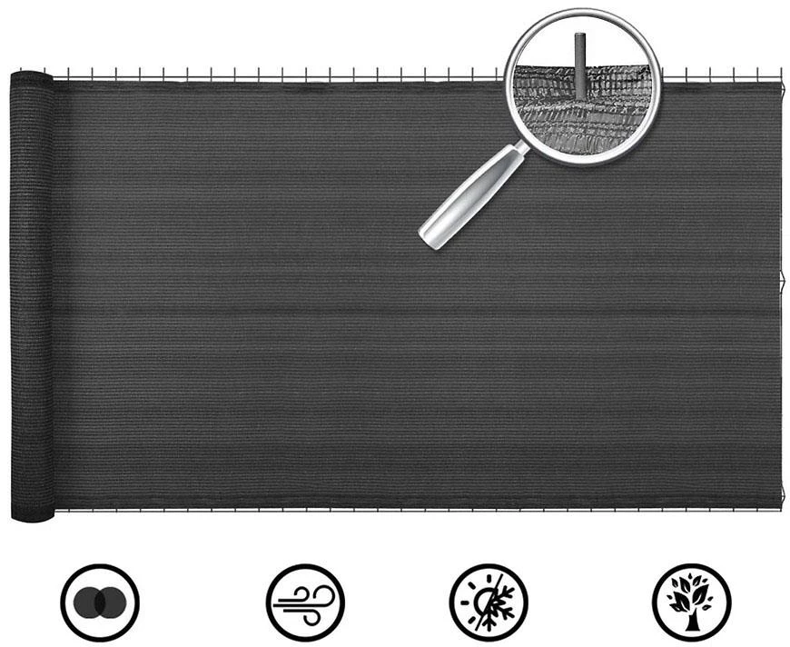 Zaštita privatnosti za balkon 150cmx1000cm siva