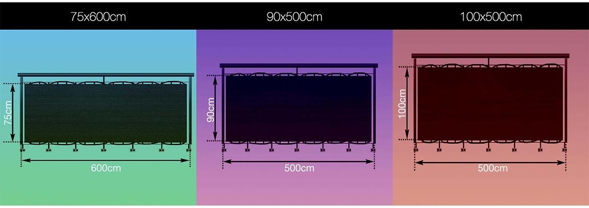 Zaštita privatnosti za balkon 90cmx500cm pesak