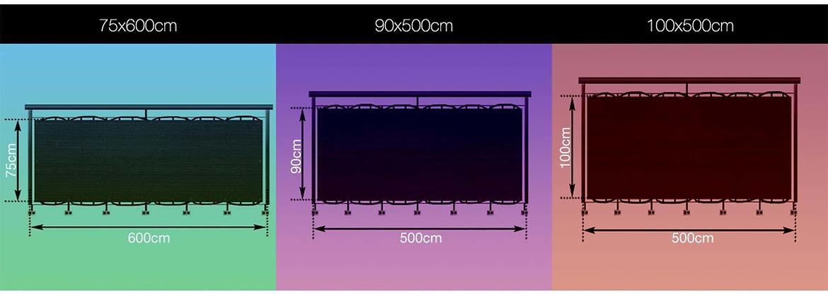 Zaštita privatnosti za balkon 90cmx500cm venge