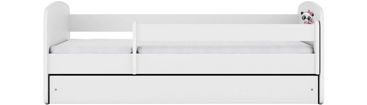 Babydreams krevet sa podnicom i dušekom 80x144x61 cm beli/print pande