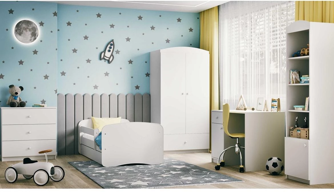 Babydreams krevet sa podnicom i dušekom 80x144x61 cm beli