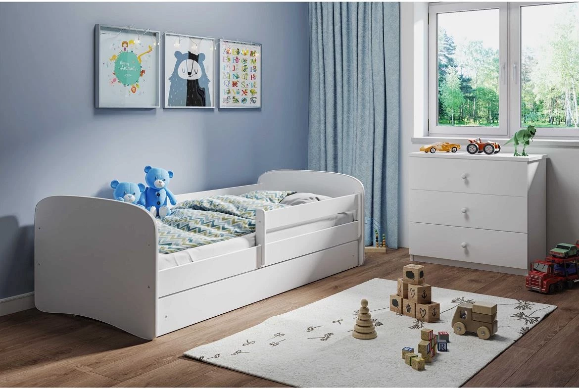 Babydreams krevet sa podnicom i dušekom 80x144x61 cm beli
