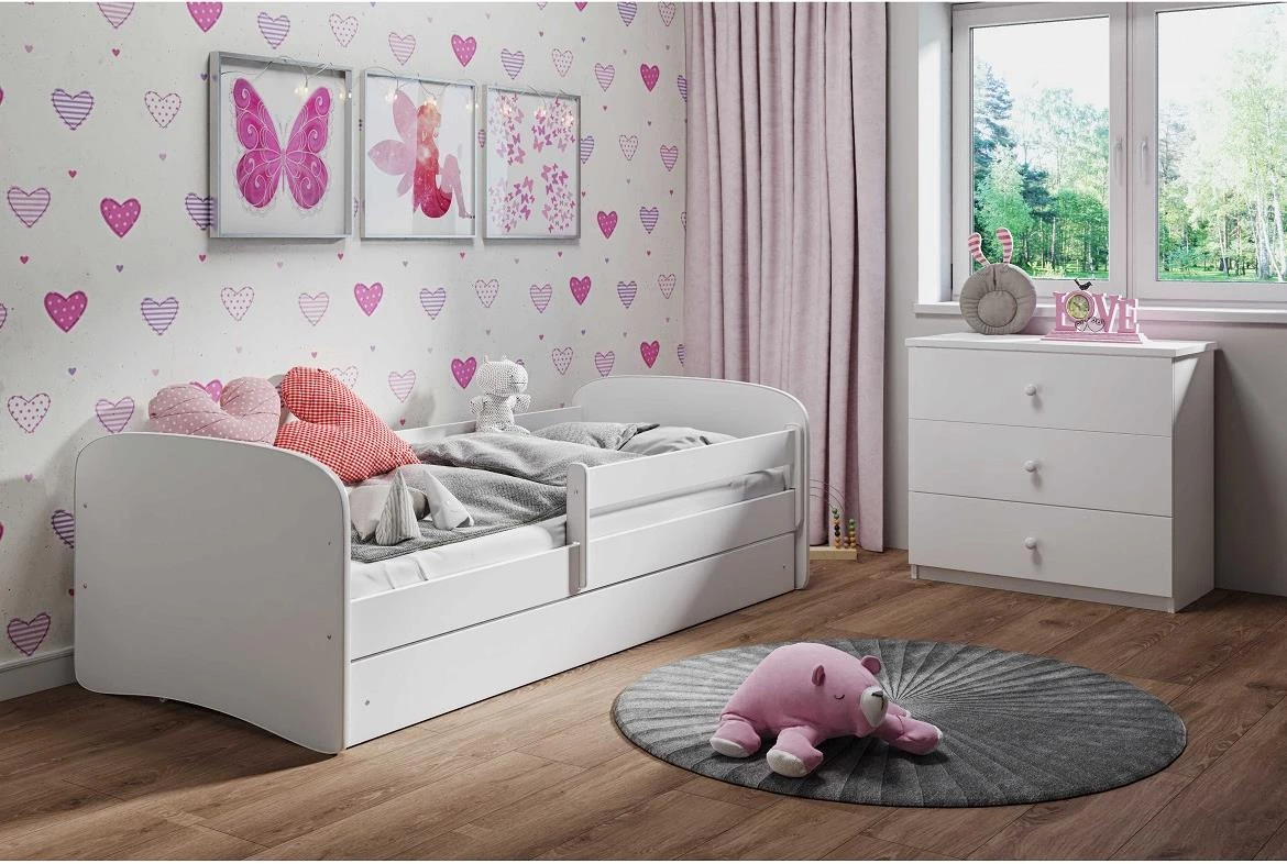 Babydreams krevet sa podnicom i dušekom 80x144x61 cm beli