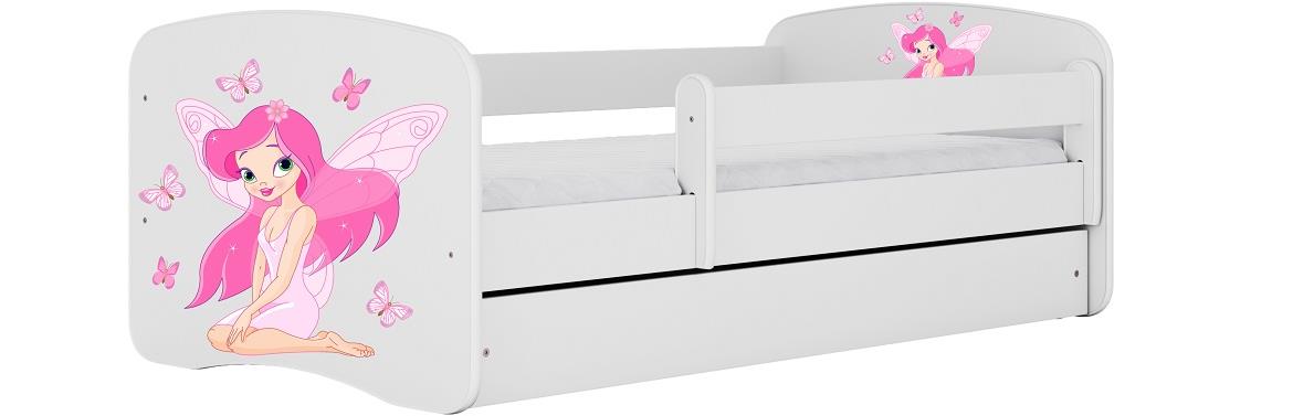 Babydreams krevet sa podnicom i dušekom 80x144x61 cm beli/print vile