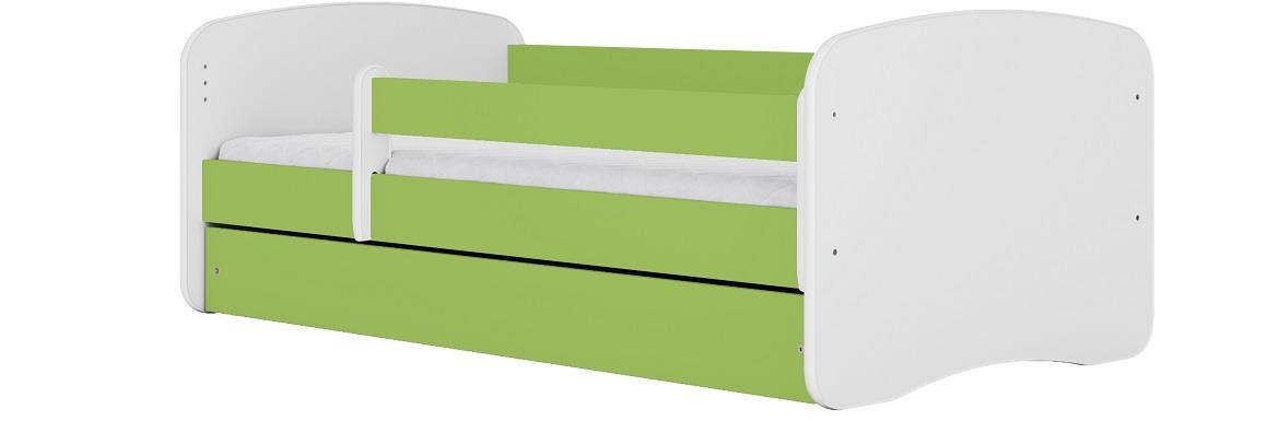 Babydreams krevet sa podnicom i dušekom 90x164x61 cm zeleni/print vile