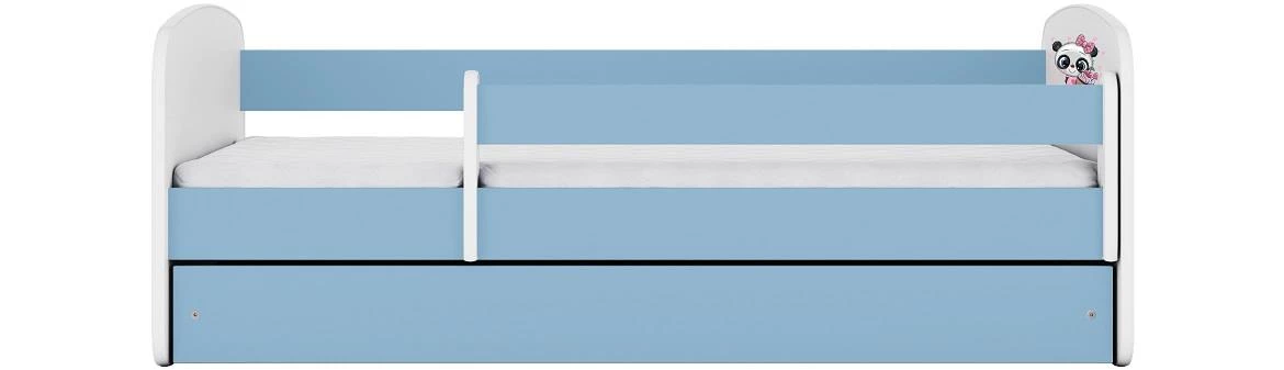 Babydreams krevet sa podnicom i dušekom 80x144x61 cm plavi/print pande