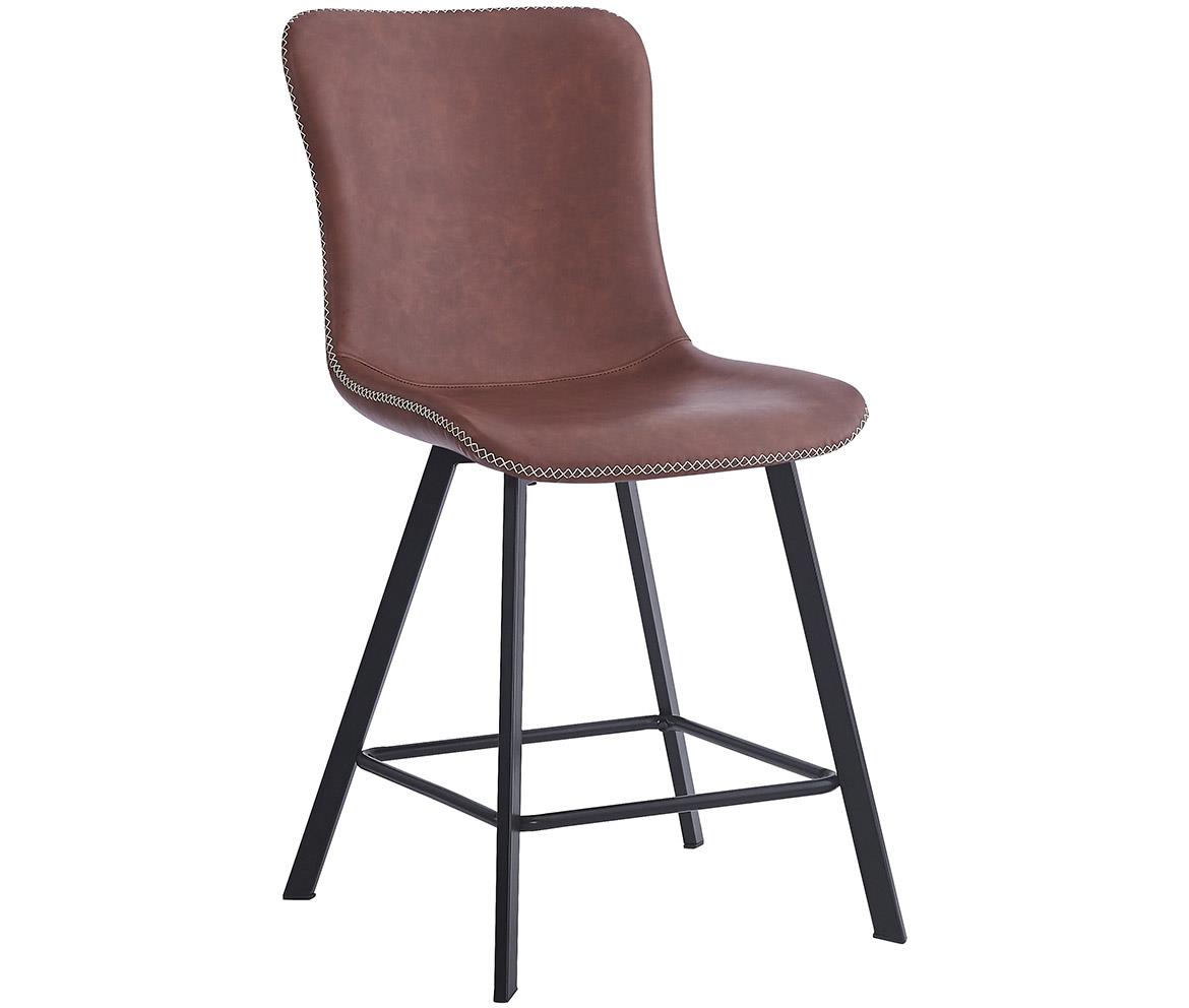 Dex barska stolica 47x64x110 cm braon eko koža
