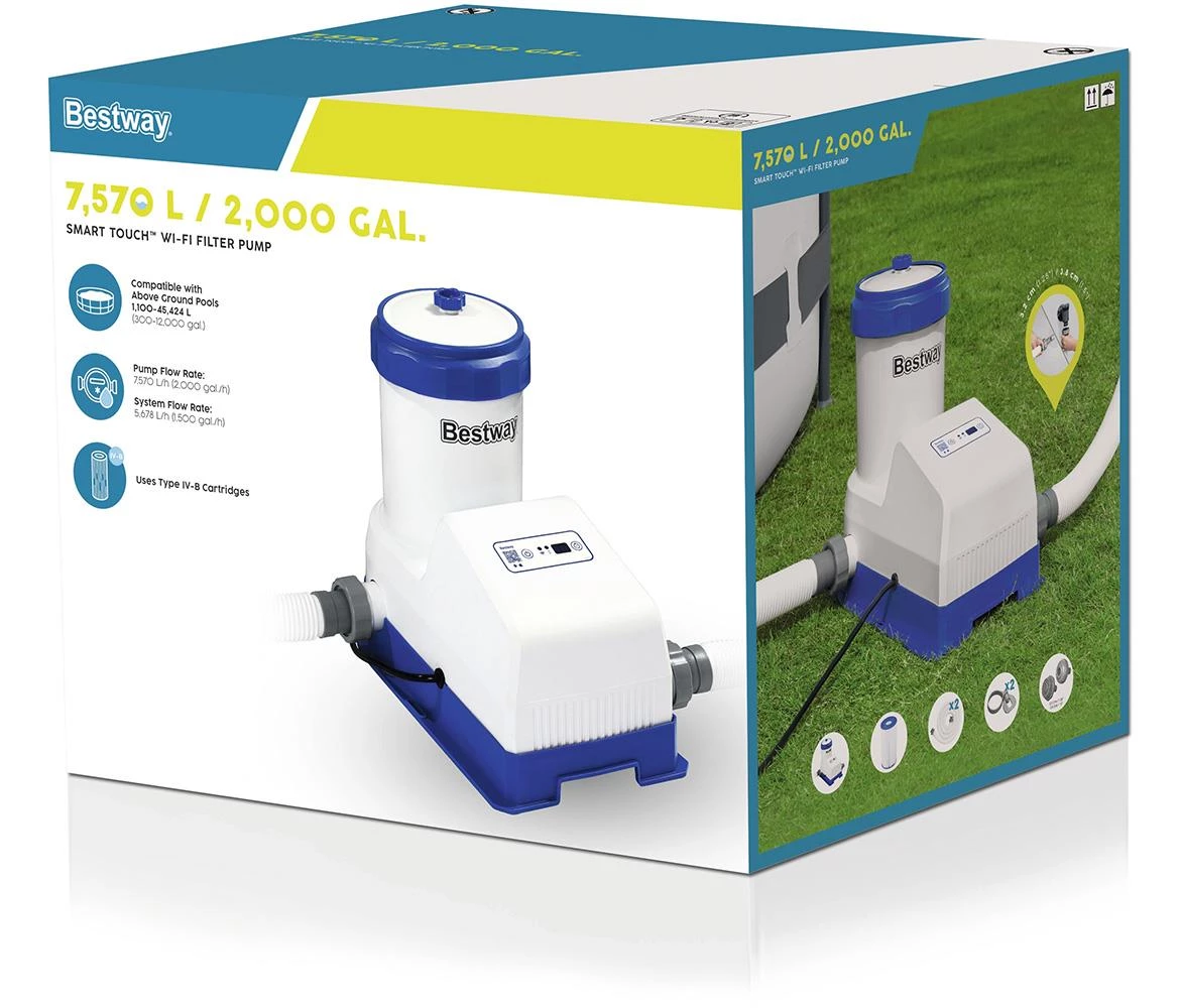 Pumpa s kartuša filterom za bazene Smart Touch Wifi 5678 L/H 58680