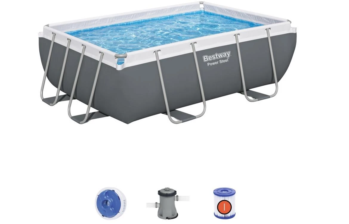 Pravougaoni bazen s okvirom i pumpom 2,82 x 1,96 x 0,84 m 56