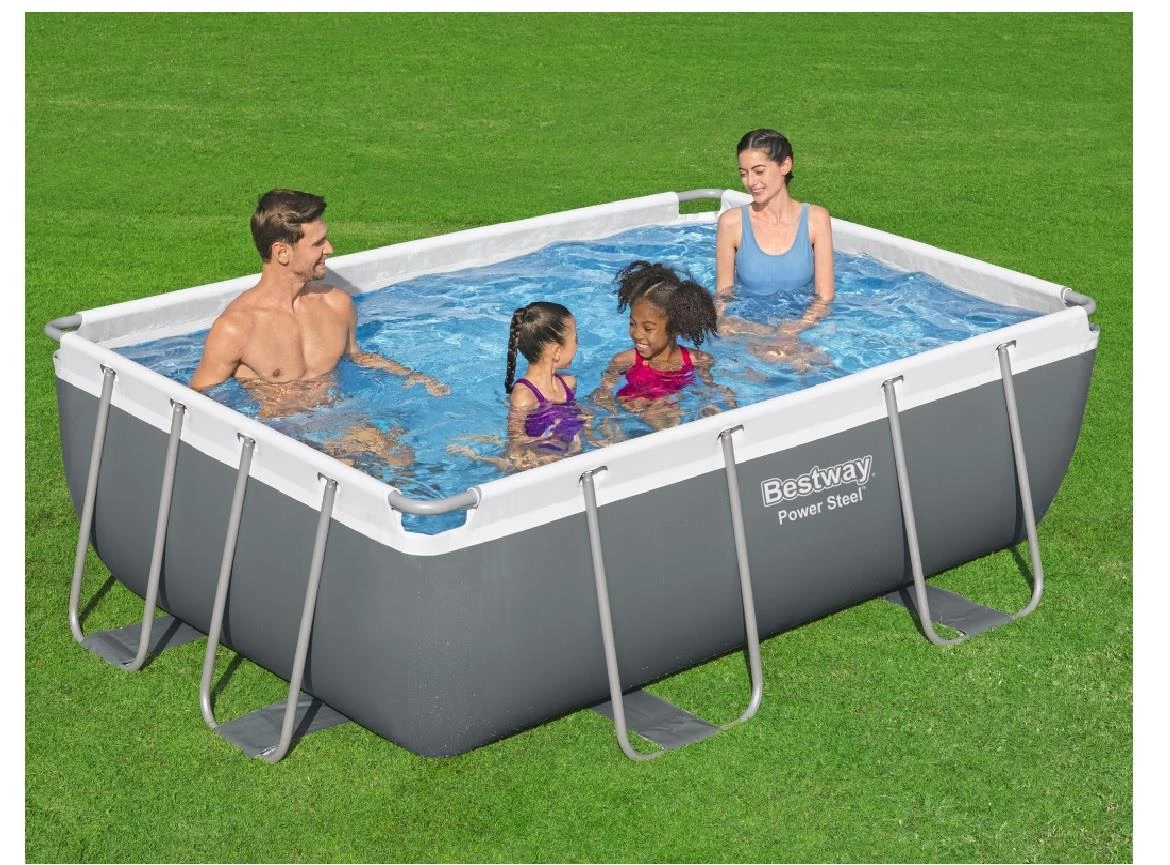 Pravougaoni bazen s okvirom i pumpom 2,82 x 1,96 x 0,84 m 56