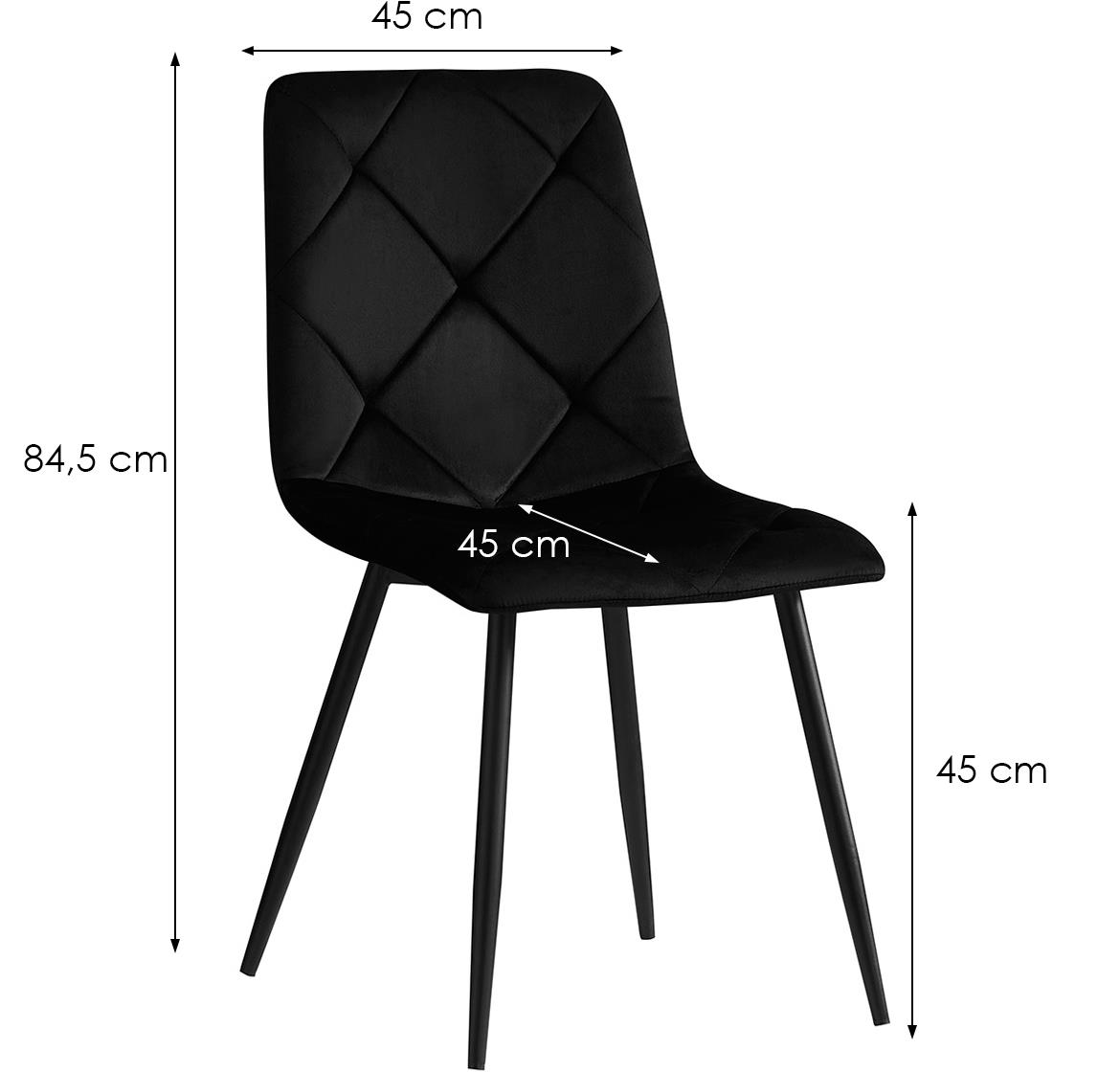 Kai TC-2073 stolica 45x54,5x84,5 cm crna