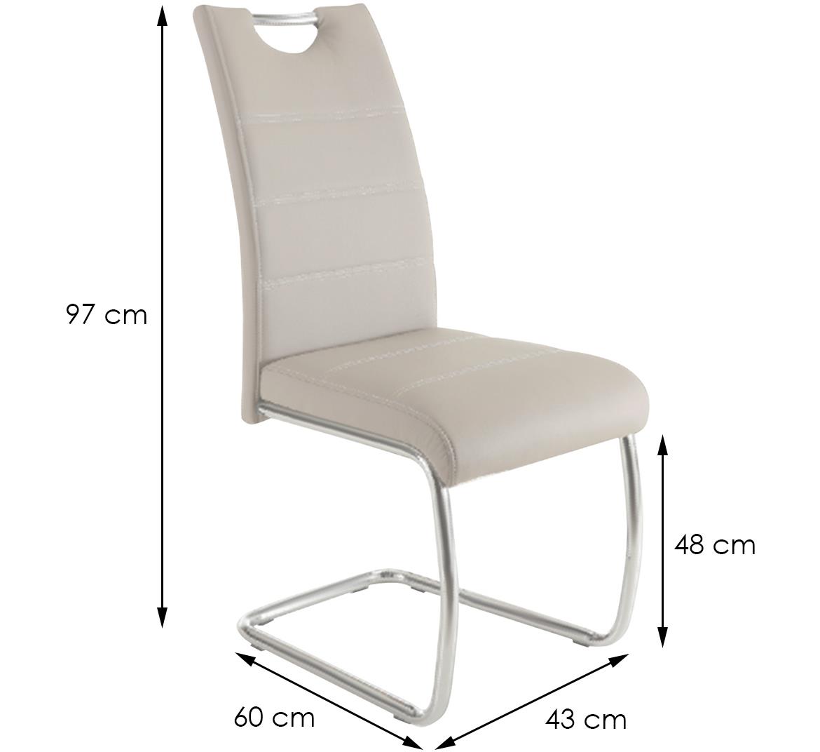 Funky U-18 stolica 60x43x97 cm cappuccino