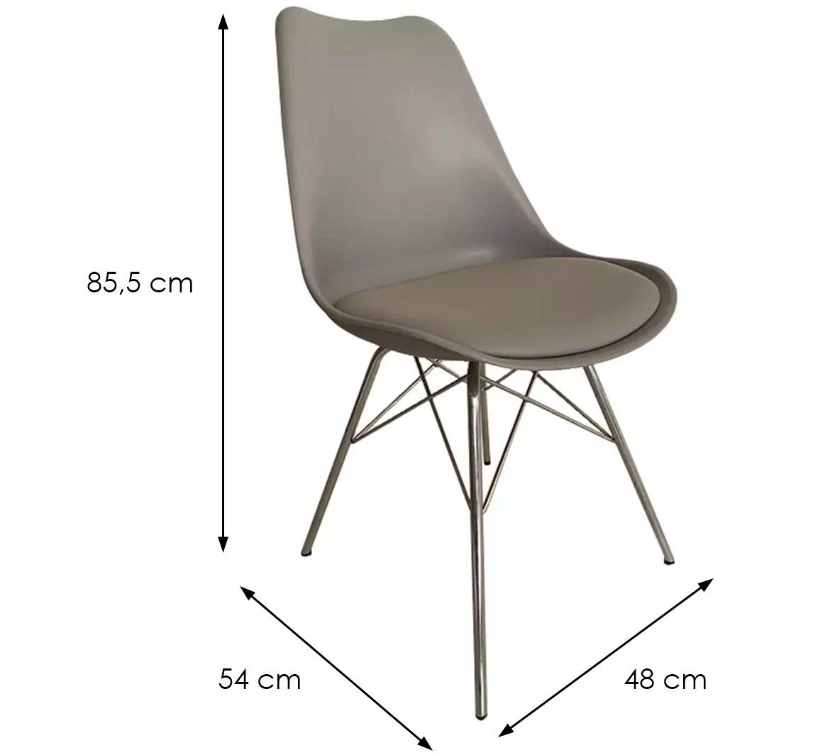 DM44-39B stolica 48x54x85,5 siva