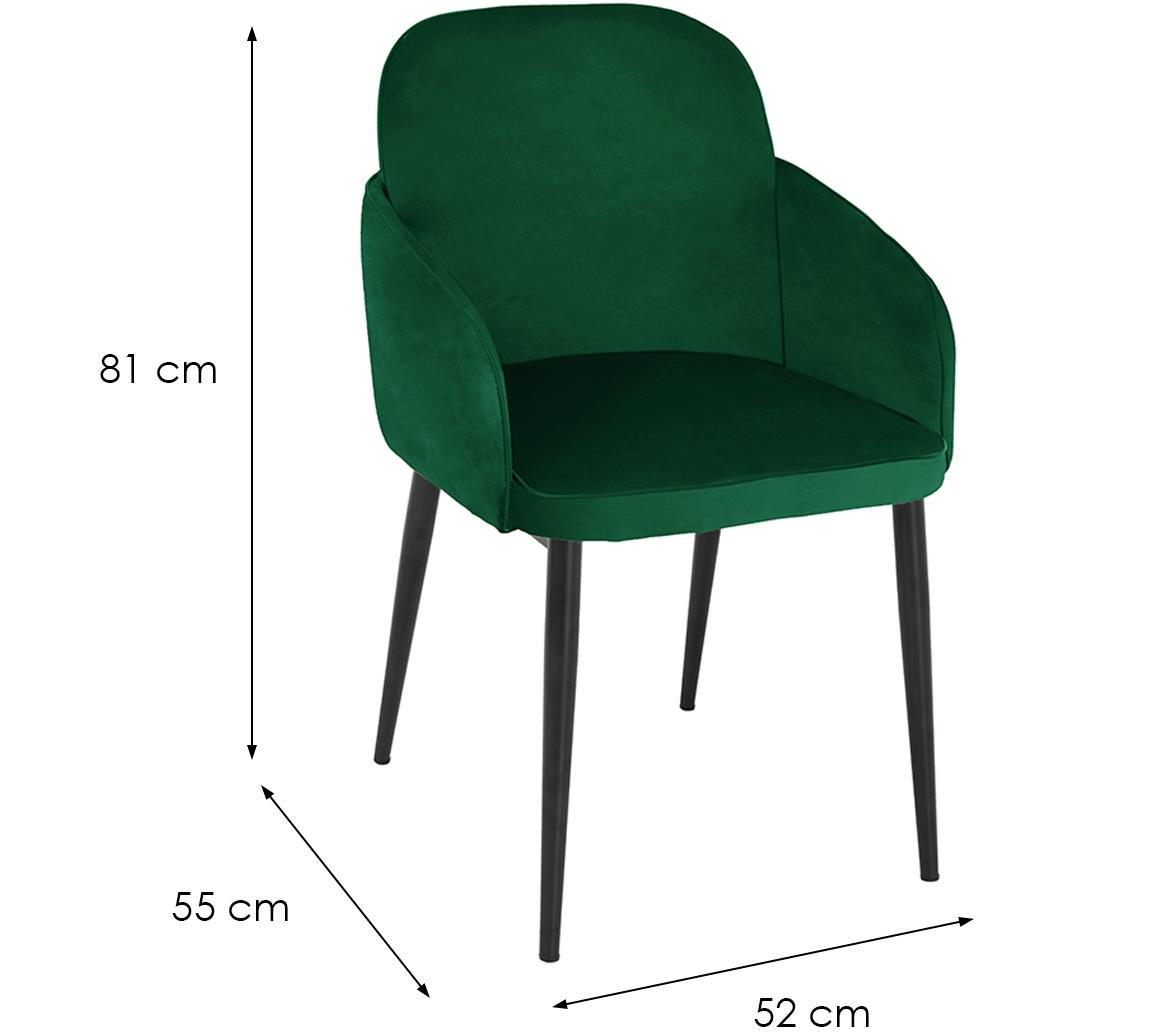 Hamilton 80213A-F15 stolica 52x55x81 cm zelena